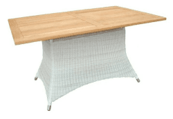 Zebra Loomus Tisch eckig Silkwhite 140x90cm