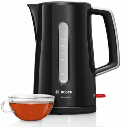 BOSCH CompactClass TWK3A013 Wasserkocher (1,7 Liter, 2400 W, Kunststoff, schwarz)