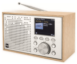 Dual DCR 100 Tischradio DAB+, UKW Bluetooth®, DAB+, UKW Weckfunktion Holz (hell) (76876)