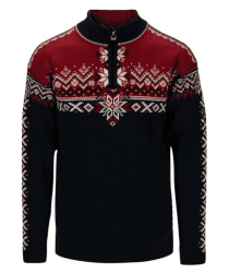Dale of Norway Troyer aus Schurwolle Modell '140th Anniversary' in marineblau