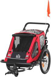 HOMCOM Kinder Fahrradanhänger