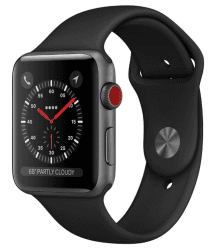 Apple Watch Series3 GPS+LTE 42mm Aluminium Black
