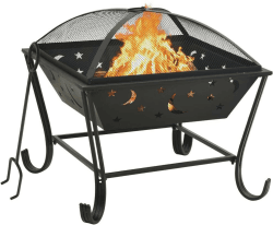 vidaXL Feuerkorb mit Schürhaken