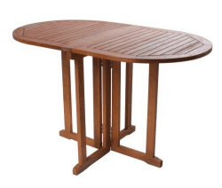 Garden Pleasure Baltimore Balkontisch oval 120x70cm Eukalyptus