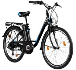 Zündapp Z505 E Bike Damen 26 Zoll Pedelec 150 - 185 cm Elektrofahrrad Damenfahrrad retro Tiefeinsteiger 6 Gänge StVZO