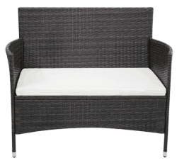 vidaXL Rattan-Gartenbank