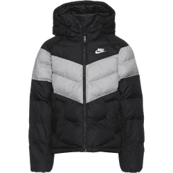 NSW - STEPPJACKE KINDER - BLACK-LT SMOKE GREY-WHITE