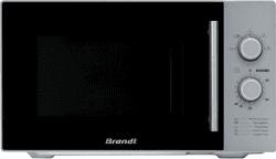 BRANDT SM 2602S Silver Monofunctional Microwave