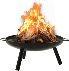 vidaXL Feuerschale Feuerstelle Garten Terrasse Kamin Feuer Lagerfeuer Gartenfeuer Feuerkorb Terrassenfeuer Grillfeuer Outdoor 91x81,5x40cm Stahl