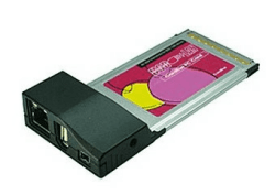 Exsys EX-6606E - Netzwerk / USB / FireWire-Adapter - CardBus