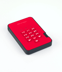 iStorage diskAshur2 HDD 3 TB Secure Portable Hard Drive