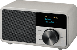 Sangean Genuine Mini DDR-7 Tischradio DAB+, UKW AUX, Bluetooth® Silber