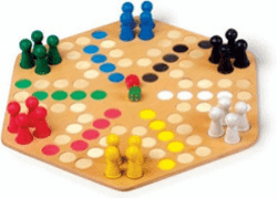 Gesellschaftsspiel Ludo 6er ca. 48 x 42 x 5 cm