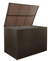 VidaXL Gartenbox Braun 150x100x100 cm Poly Rattan
