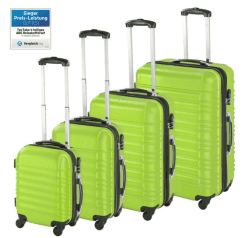 TecTake Hartschalenkofferset 4-tlg.