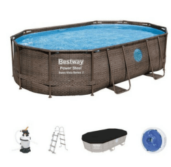 Bestway Power Steel Vista Oval Pool Set 488x305x10