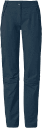 VAUDE Wanderhose Damen Farley Stretch Capri T-Zip III, wasserabweisende Zip-Off Trekkinghose, bequeme Stretch-Wanderhose – strapazierfähig & schnelltrocknend