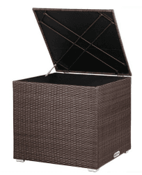 Casaria Polyrattan Auflagenbox 75x75x70cm