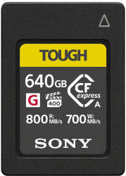 Sony Tough CFexpress Karte Typ A R 800 MB/S / W 700 MB/S 640 GB