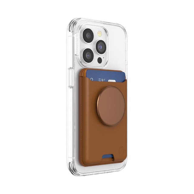 PopSockets: PopWallet für MagSafe - Mit Griff - Inklusive Adapterring für MagSafe