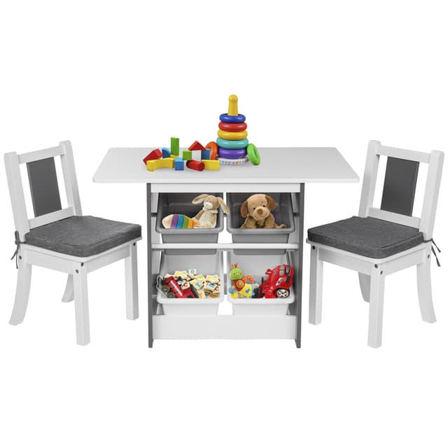 🌈 ONVAYA® Kindertisch-Set mit Stühlen | Kindermöbel-Set aus Holz 🚀