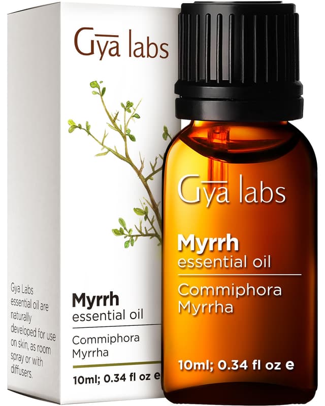 Gya Labs Ätherische Myrrhenöl für die Haut - 100% Reines Natürliches Myrrhe Öl für Diffusor, Gesicht, Haare, Kerzenherstellung