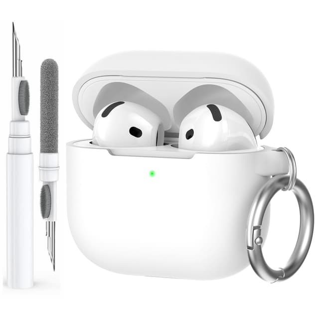 🎧 AhaStyle Hülle für AirPods 4 (2024) Mit Reinigungsstift Premium-Silikon AirPods 4. Generation Case 🎁
