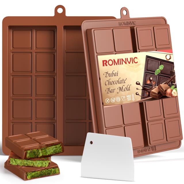 ROMANVIC Schokoladenform Silikon Tief Dubai Schokolade Form 🍫