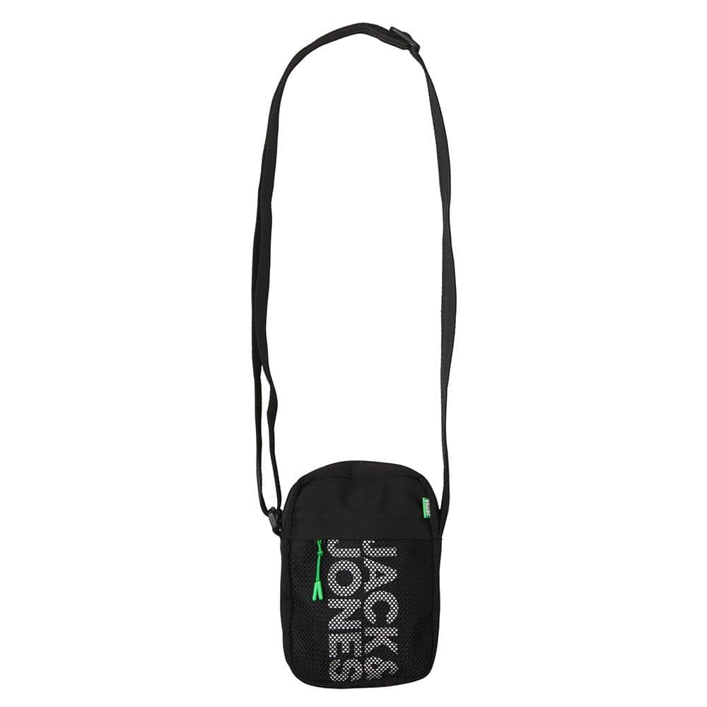 🔥 Deal: JACK & JONES Herren Jacashford Mesh Crossbody Umhängetasche Black/Detail:island Green