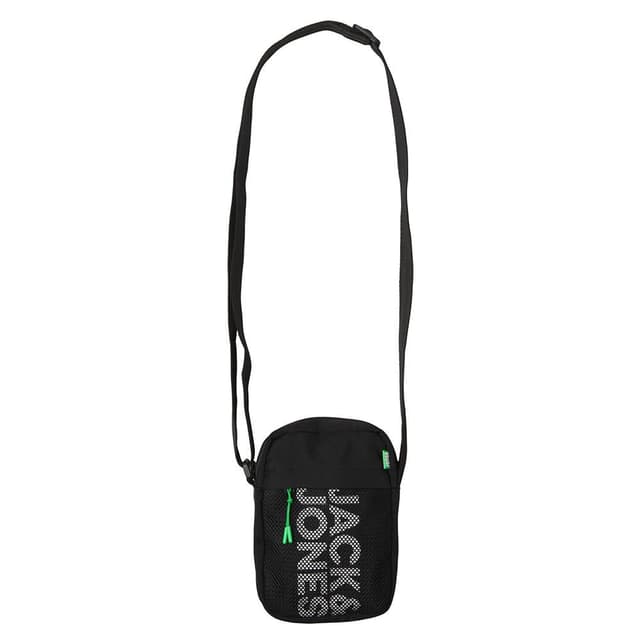 🔥 Deal: JACK & JONES Herren Jacashford Mesh Crossbody Umhängetasche Black/Detail:island Green