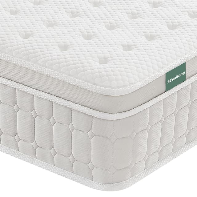SZsuilong Matratze 160x200, Höhe 26cm Taschenfederkernmatratze 7-Zonen Härtegrad H3 H4 mit Memory Foam 😴🌟