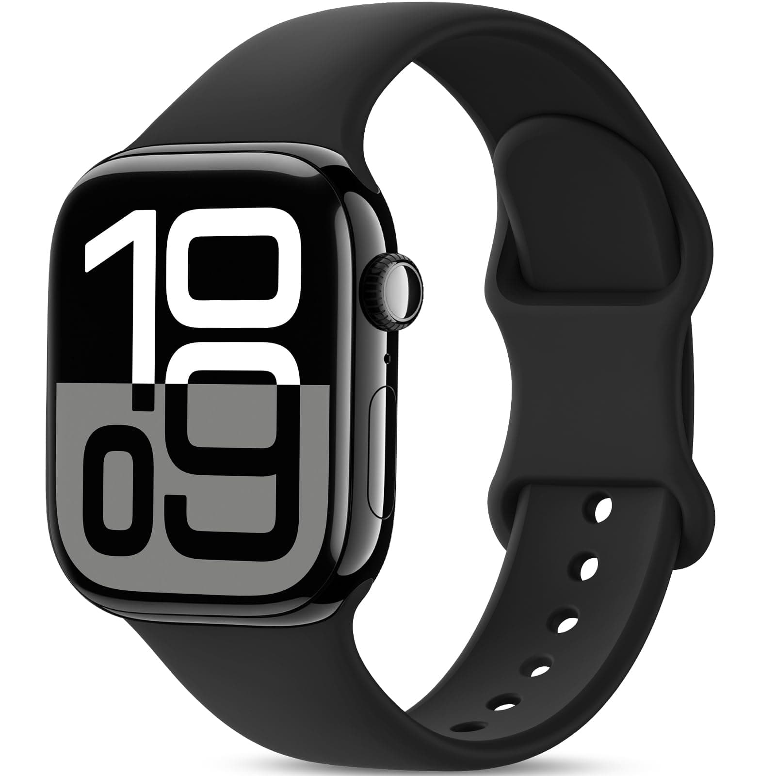 🌟 AMSKY Silikon Sport Armbänder für Apple Watch - Damen Herren Weiche Wasserdicht Gummi Band