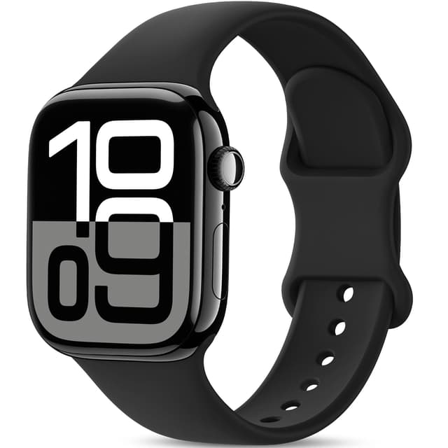🌟 AMSKY Silikon Sport Armbänder für Apple Watch - Damen Herren Weiche Wasserdicht Gummi Band