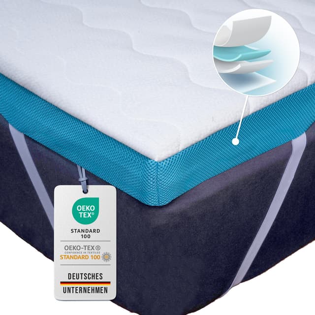 🌟 Komfortec Gel Topper 180x200 cm H3/H4 - Matratzentopper für Boxspringbett 🌿