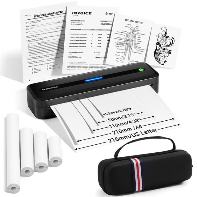 🖨️ Phomemo M832 Mobiler Drucker A4 - Thermodrucker für Reisen, Büro & Zuhause