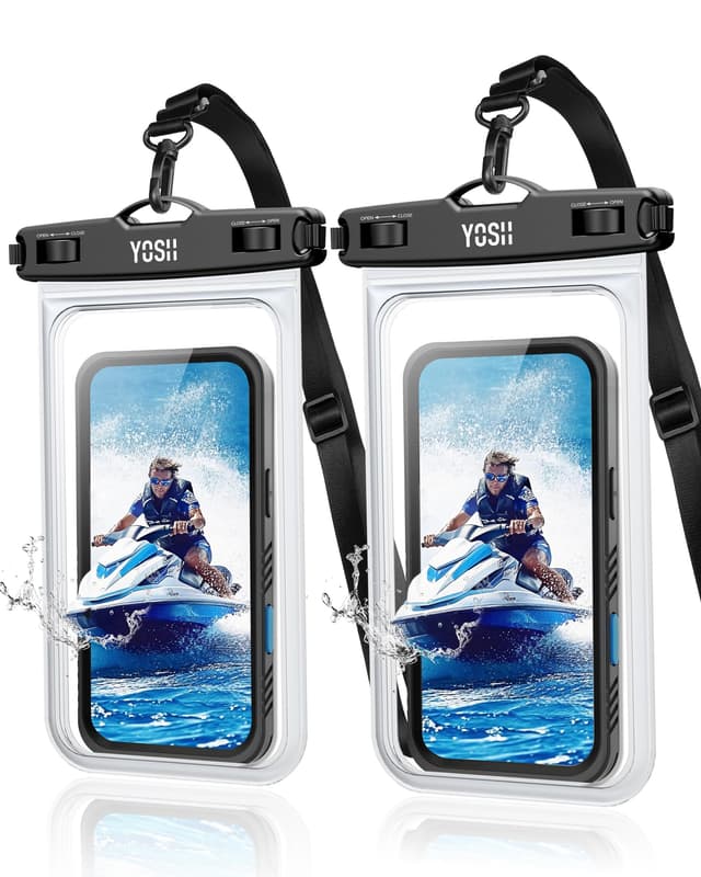 YOSH wasserdichte Handyhülle für Große Handys bis zu 8,5 Zoll - 2er Pack 📱💦