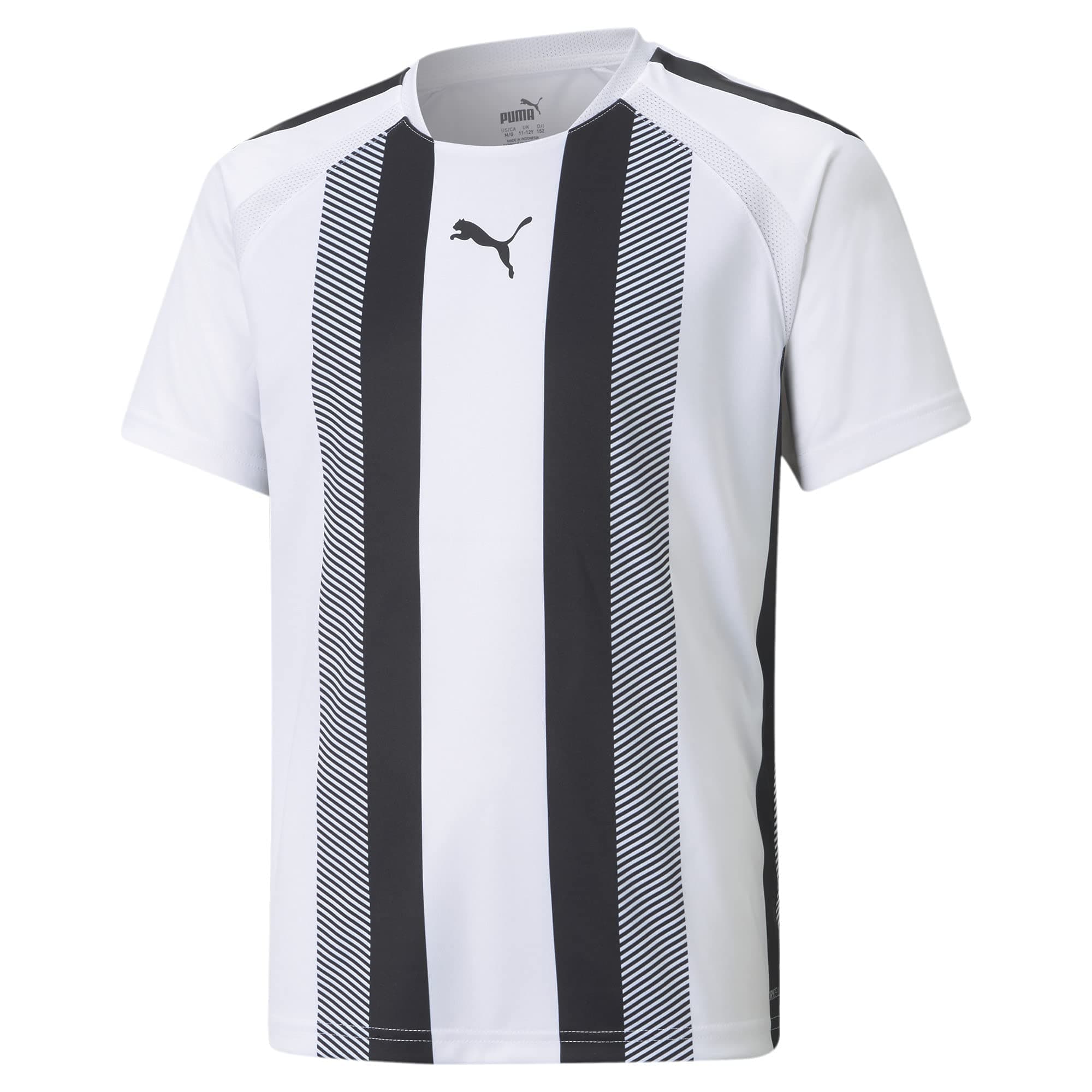 🔥 PUMA Unisex Kinder Team League Gestreiftes Trikot Jr Shirt 128 Puma Weiß-puma Schwarz 🔥