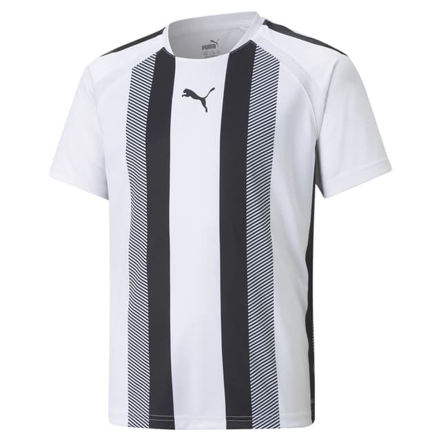 🔥 PUMA Unisex Kinder Team League Gestreiftes Trikot Jr Shirt 128 Puma Weiß-puma Schwarz 🔥