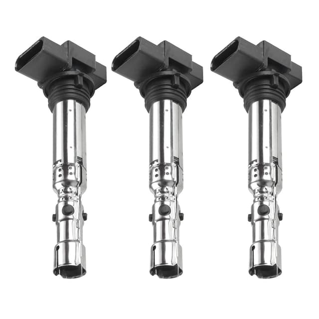 🚗 Frankberg 3x Zündspule Kompatibel mit Ibiza III 6L1 2007-2008 Fabia I 6Y2 2001-2007 Fabia I 6Y3 2002-2004 Fabia II 542 545 2006-2011 Fox 5Z1 5Z3 5Z4 Polo 9N Ersetzen# 03D905105A 🚙