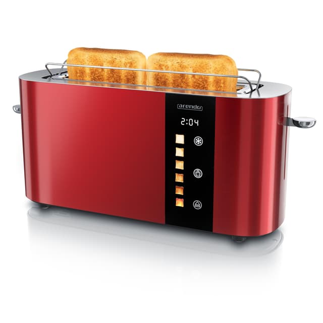 Arendo - Edelstahl Toaster 2 Scheiben Langschlitz - Touchscreen 🍞