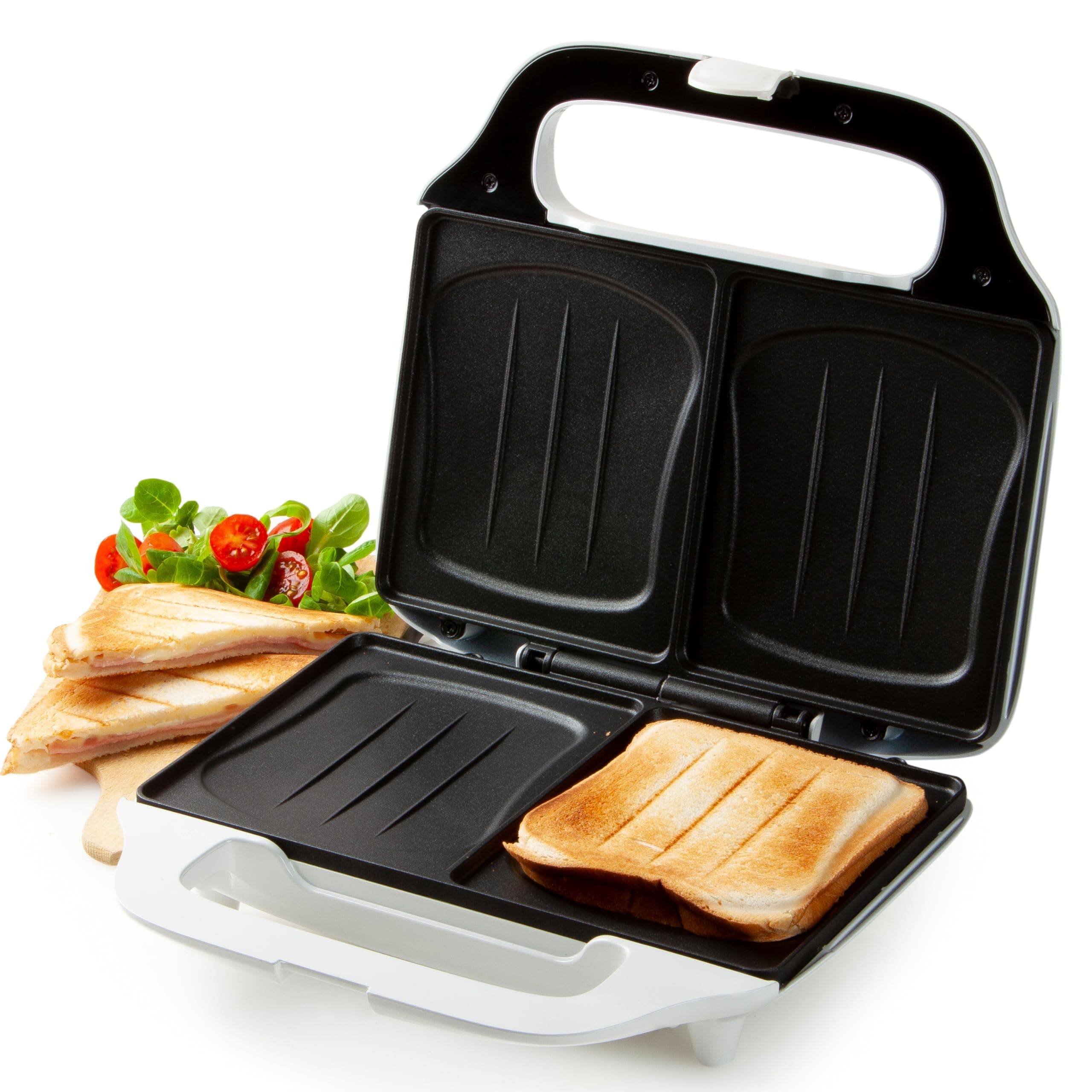 🥪 DOMO DO9056C XL Croque - Backfläche 50% größer - Weiß Single 🥪