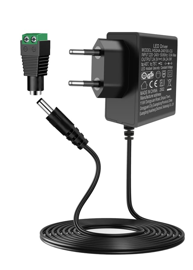 🔌 AGOTD 24V 1A Netzteil | Universal AC Adapter | 220-240V Eingang