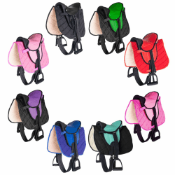 🐴🌟 PFIFF 103106 Sattelset für Shettys oder Holzpferde, Komplettset, Kindersattel, Schwarz 🌟🐴 Angebot bei HelloDeals
