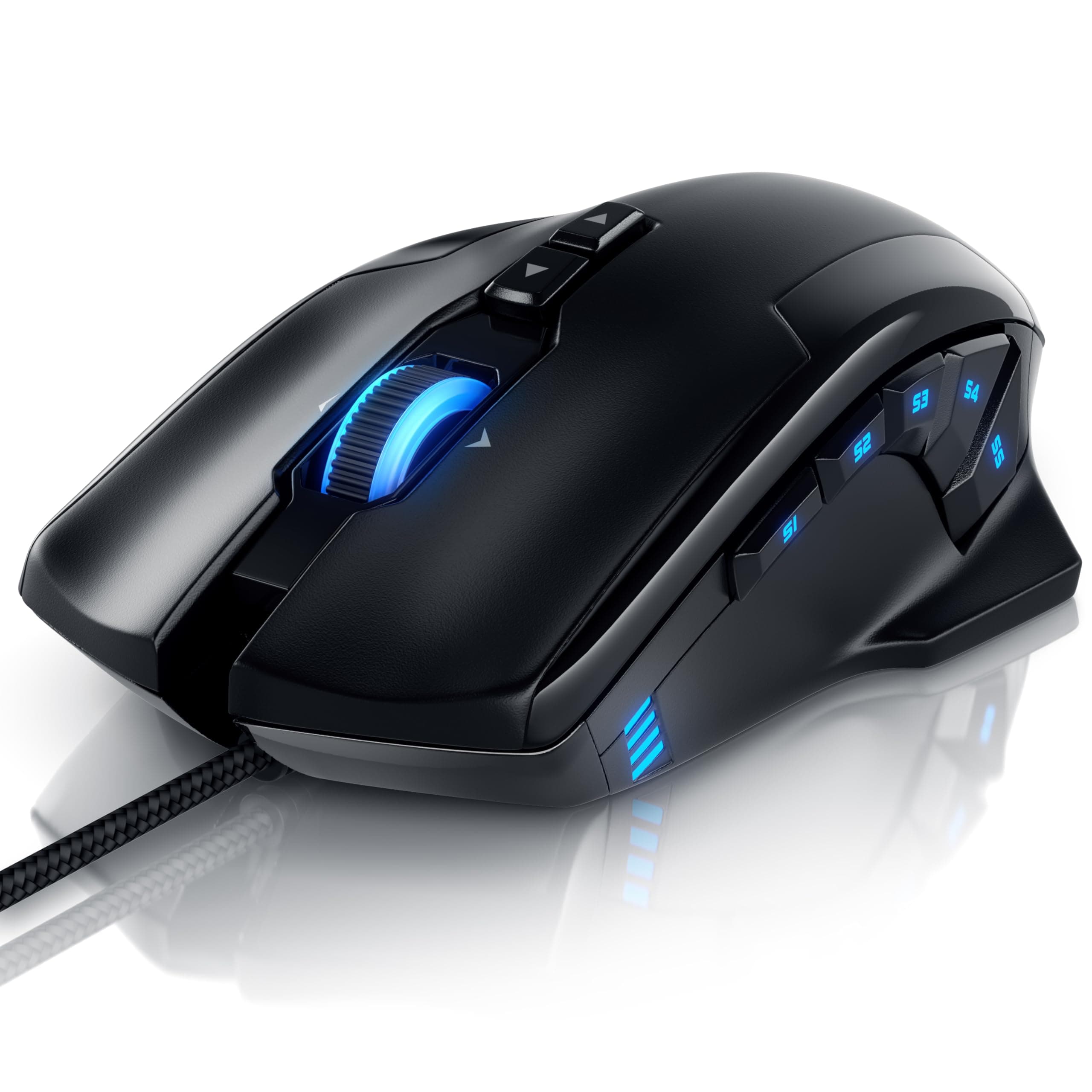 🎮 Titanwolf Specialist Wired Gaming Optical Mouse - MMO Gaming Spezialist Modell 🖱️