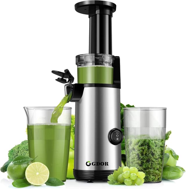 🍏🥕🍹 GDOR Kompakt Entsafter: Hohe Saftausbeute und leichte Reinigung!