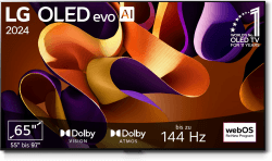 📺 LG OLED65G48LW TV 65" (165 cm) OLED evo Fernseher 2024 Series Mit Wandhalterung Angebot bei HelloDeals