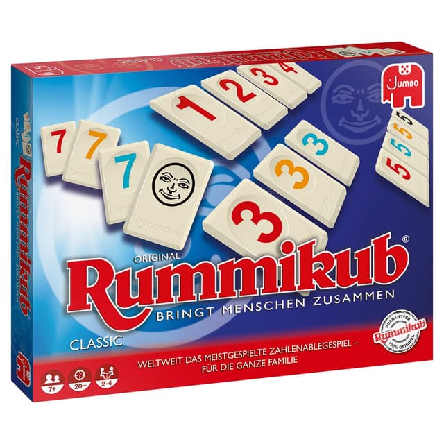 🎲 Jumbo Original Rummikub (17571) Classic - Spieleklassiker für die ganze Familie! 🎉