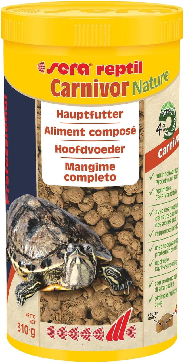 🐢🦎 Sera Reptil Professional Carnivor Nature 1000 ml | Hauptfutter für Wasserschildkröten & Fleischfressende Reptilien 🌿🐟