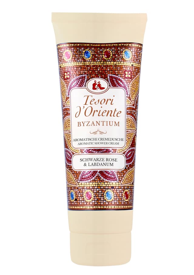 Tesori d'Oriente Cremedusche 'Byzantium' 🌹 | Aromatisches Duschgel mit schwarzer Rose und Labdanum