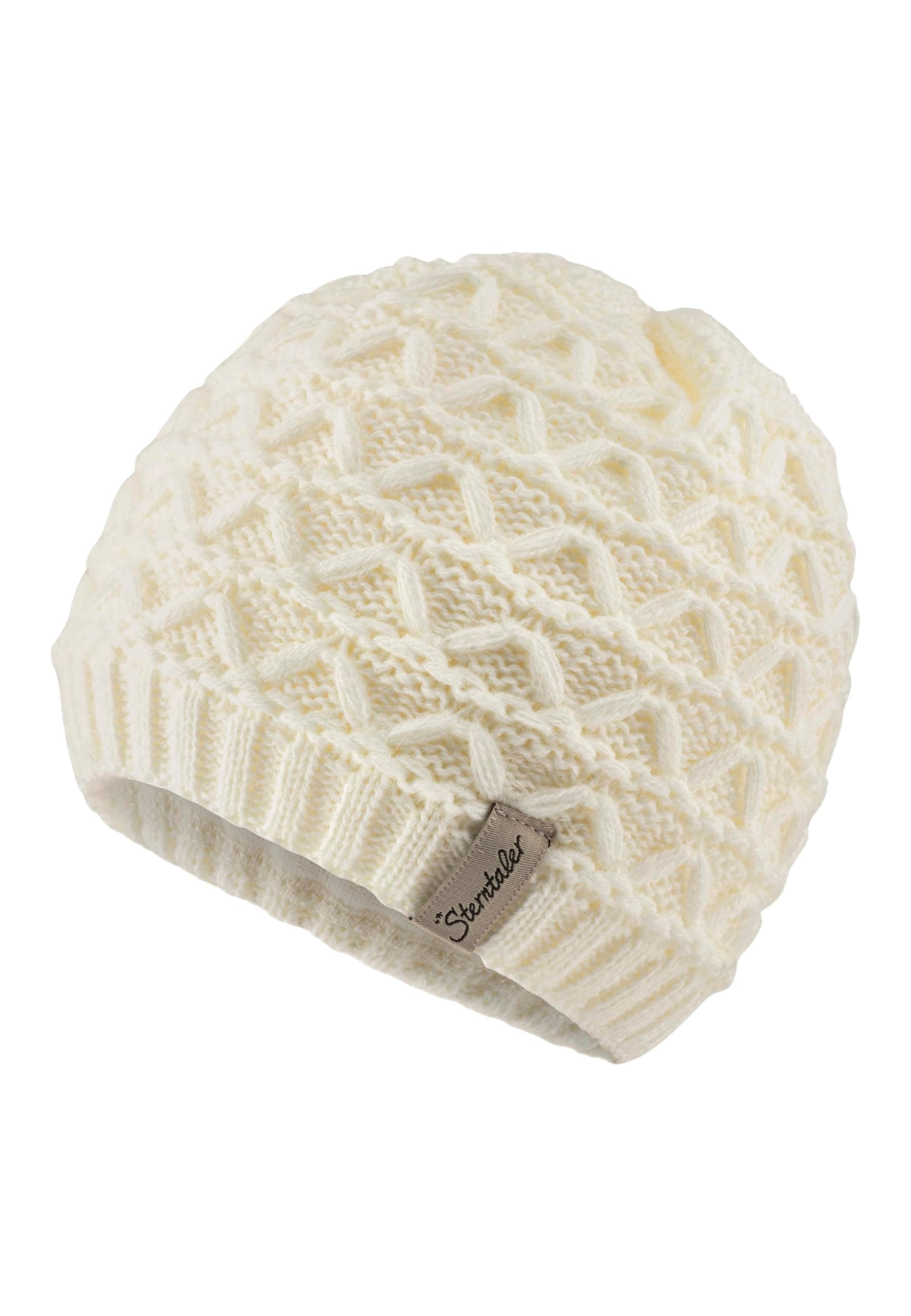 Süße Baby Strickmütze aus Bio-Baumwolle 🌈 - Sterntaler GOTS Unisex Beanie 43 ecru